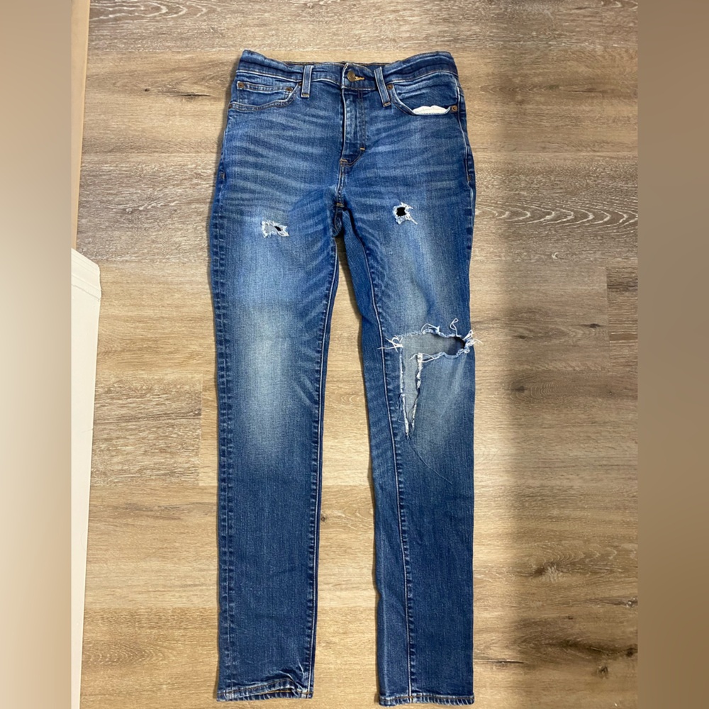 Lucky Brand Distressed Blue Mens Jeans
